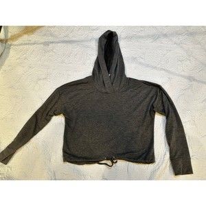 Bally hooded crop top sz l